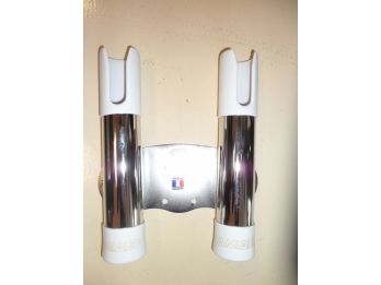 >Porte-cannes inox marine 2 tubes ouverts